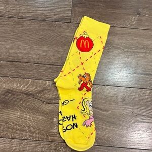 McDonald's Vibrant Yellow Character Socks